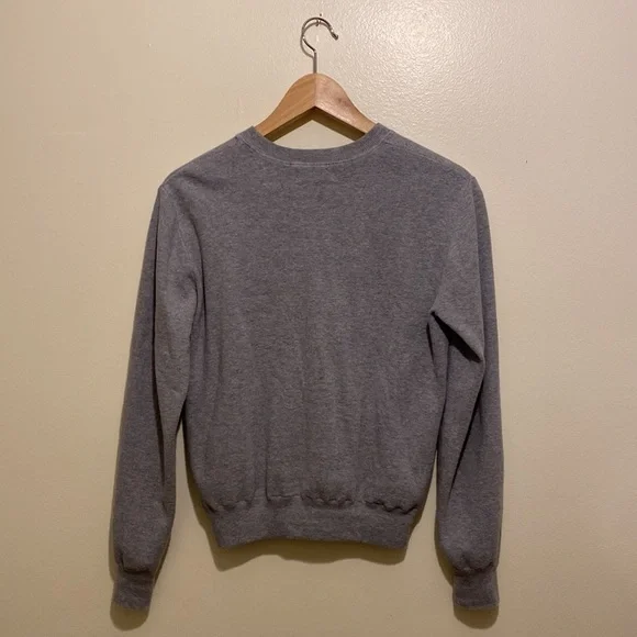 NAADAM GRAY COTTON CREW NECK SWEATER. Size Xs